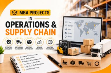 MBA projects in operations and supply chain management showing logistics process flow